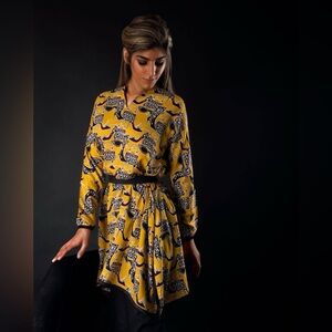 Sana Safinaz Yellow Black Kurta
